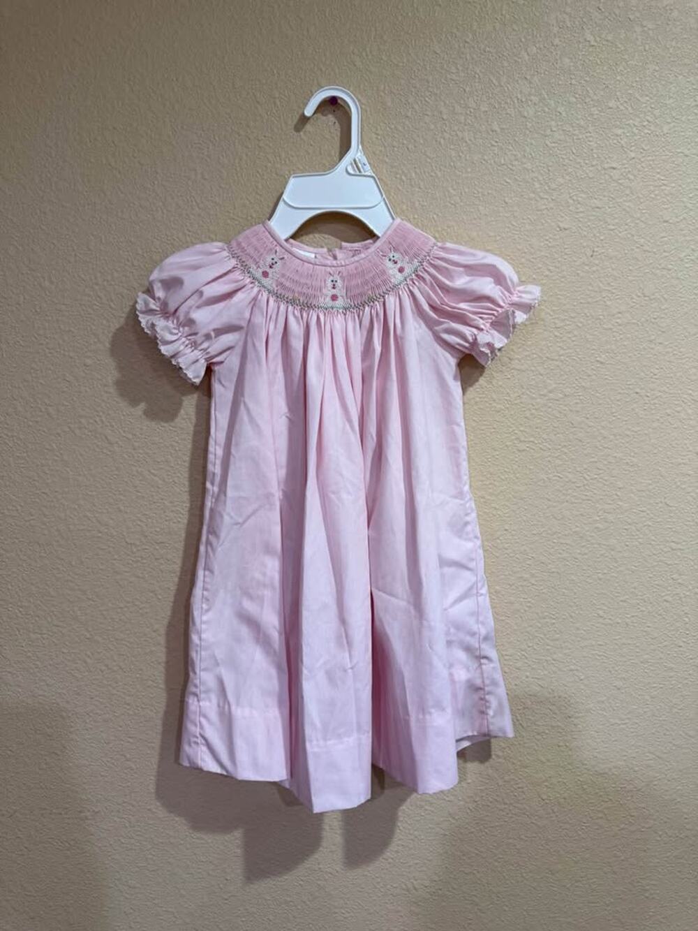 Edgehill Collection Pink Smocked Bunny Dress Size 2T